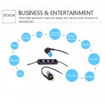 Wholesale Mini Sports Wireless Bluetooth Stereo Headset (Black)